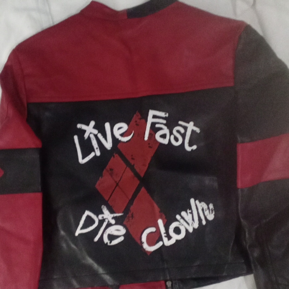 DC Comics Suicide Squad Harley Quinn Live fast Die Clown woman's Jacket Cosplay